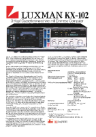 Luxman KX-102-Brochure